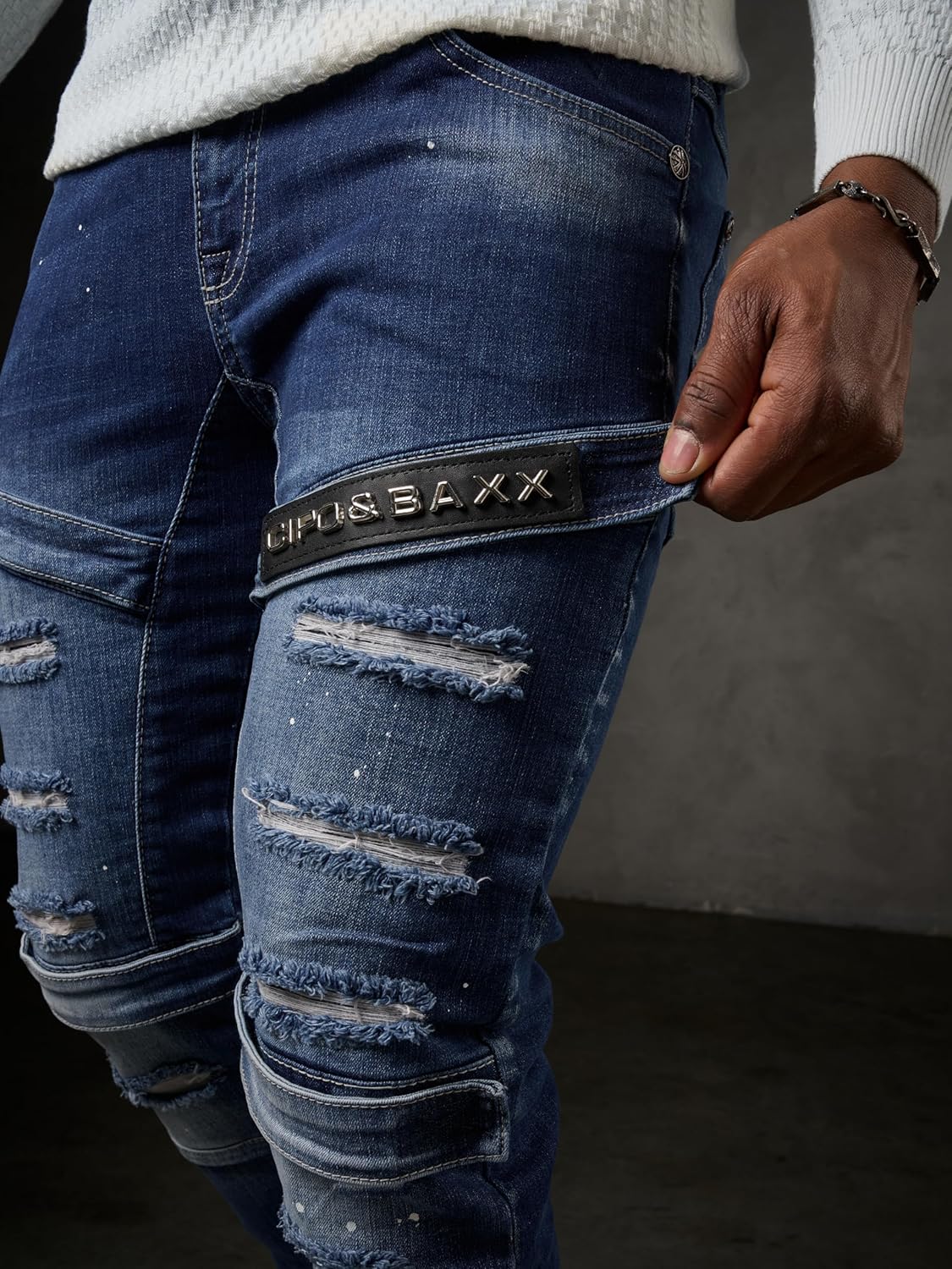 Cipo &amp; Baxx CONNECT men's jeans denim CD555