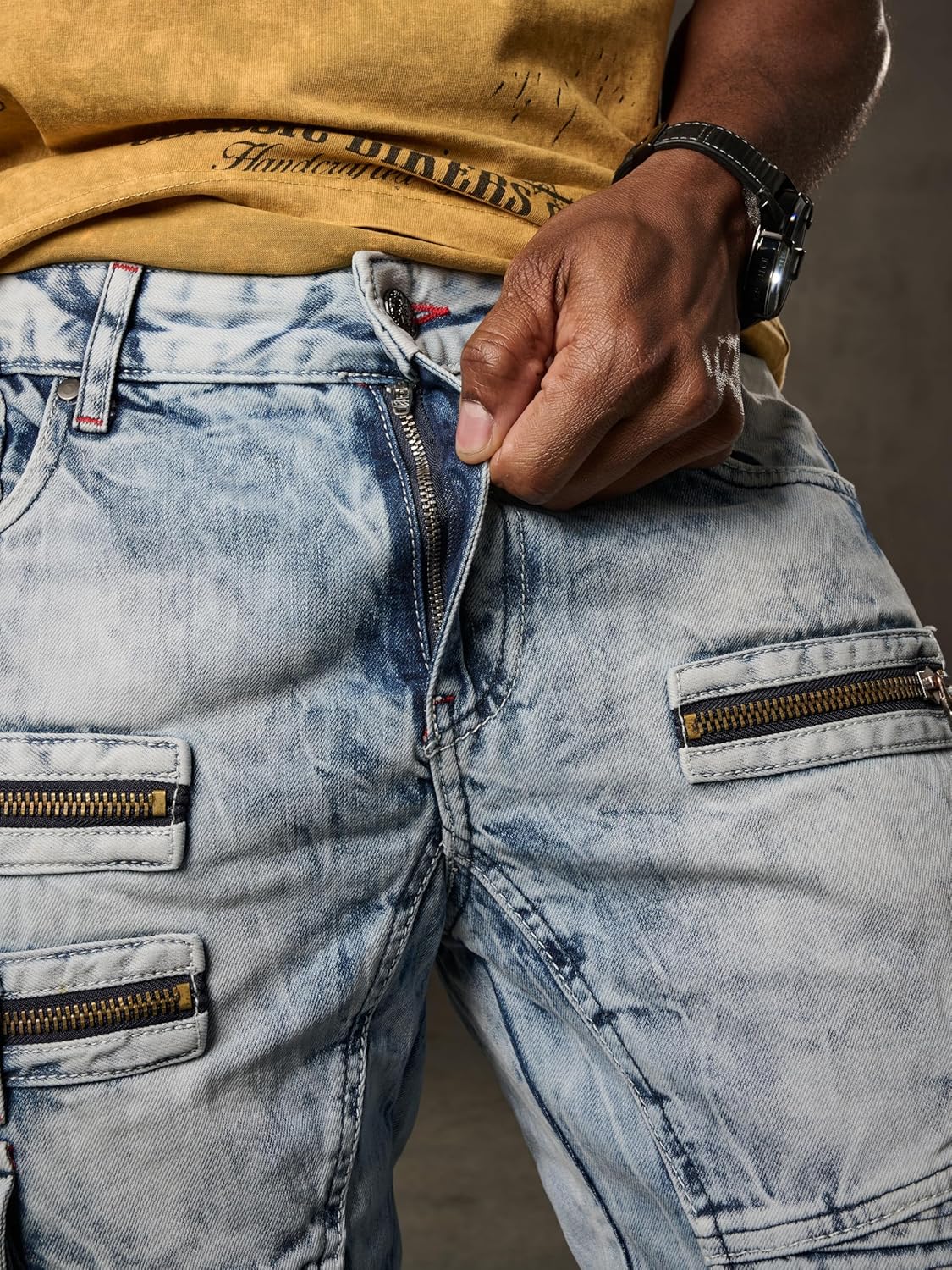 Cipo & Baxx PABLO Herren Cargo Jeans CD798