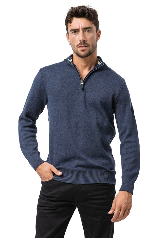 Cipo &amp; Baxx EXETER men's sweater NAVY CP158