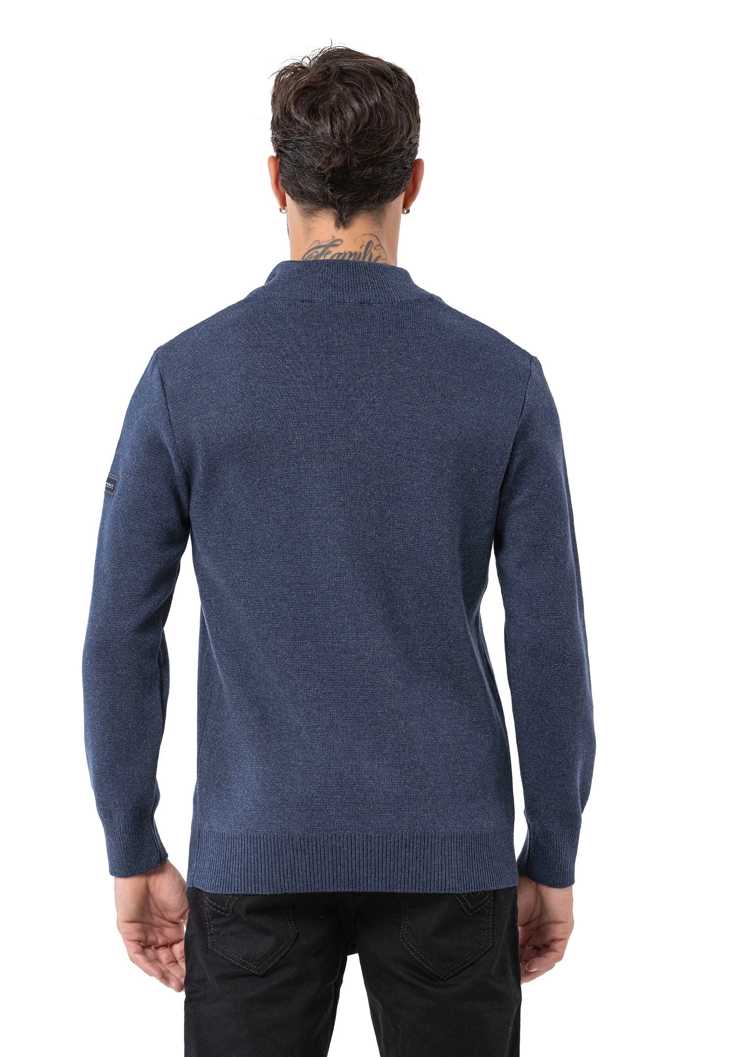 Cipo & Baxx WEXA Herren Pullover marineblau CP290