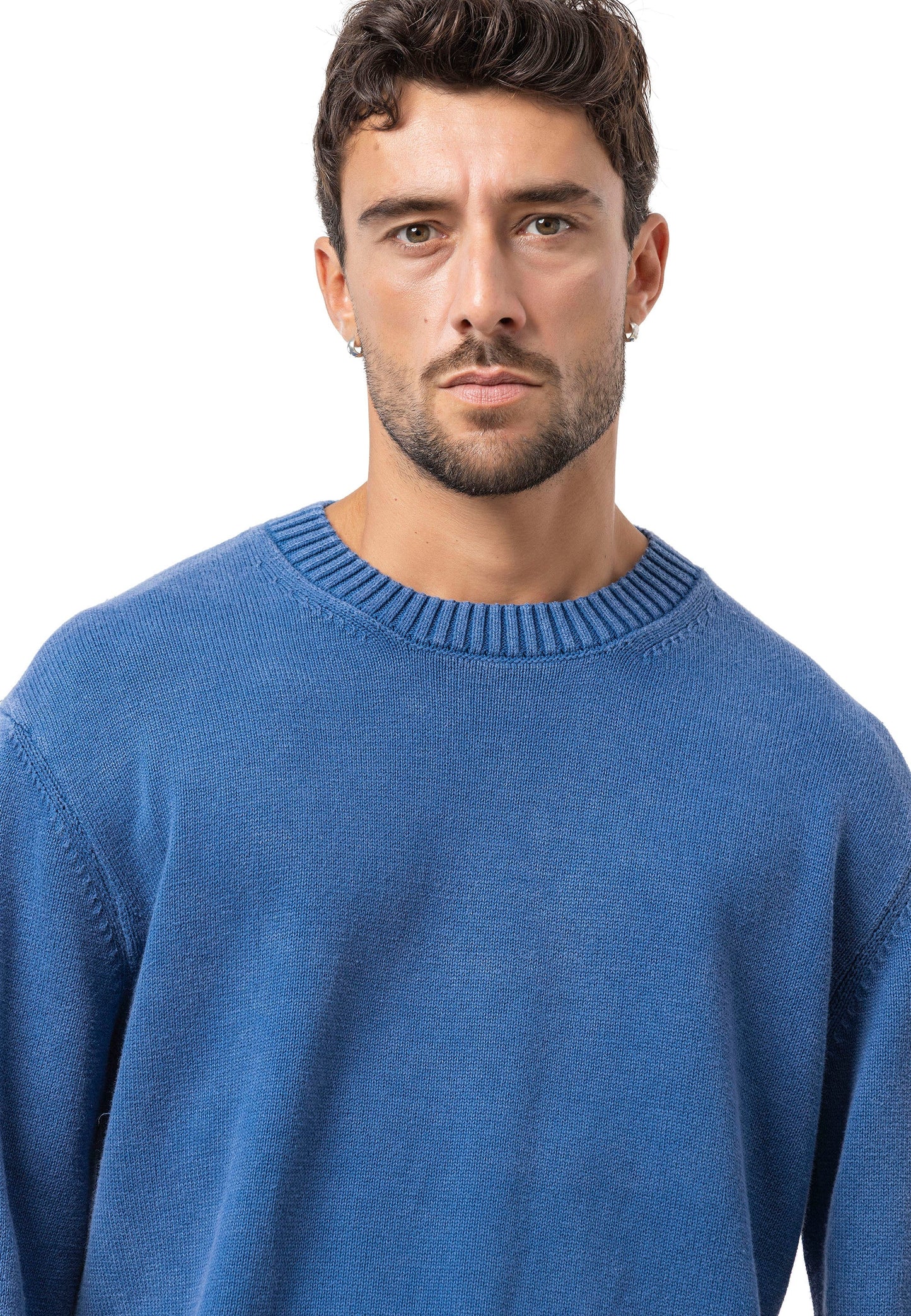 Cipo &amp; Baxx EXETER men's sweater NAVY CP158