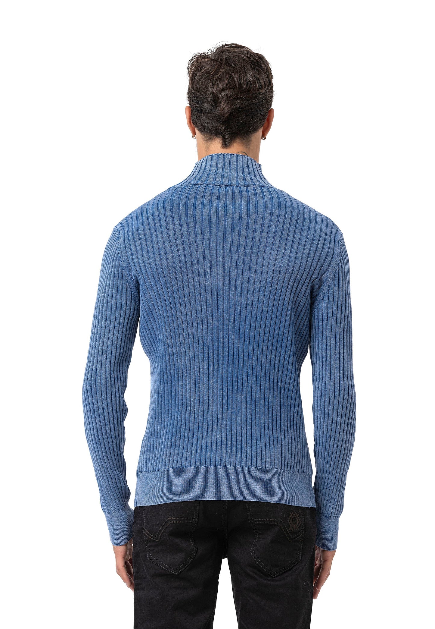 Cipo &amp; Baxx EXETER men's sweater NAVY CP158