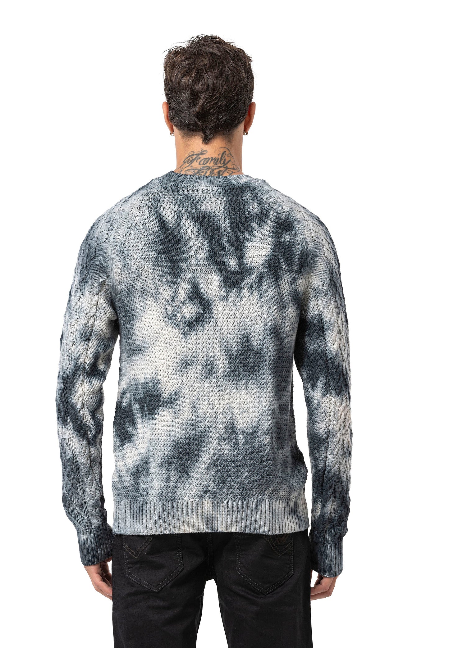 Cipo &amp; Baxx EXETER men's sweater NAVY CP158