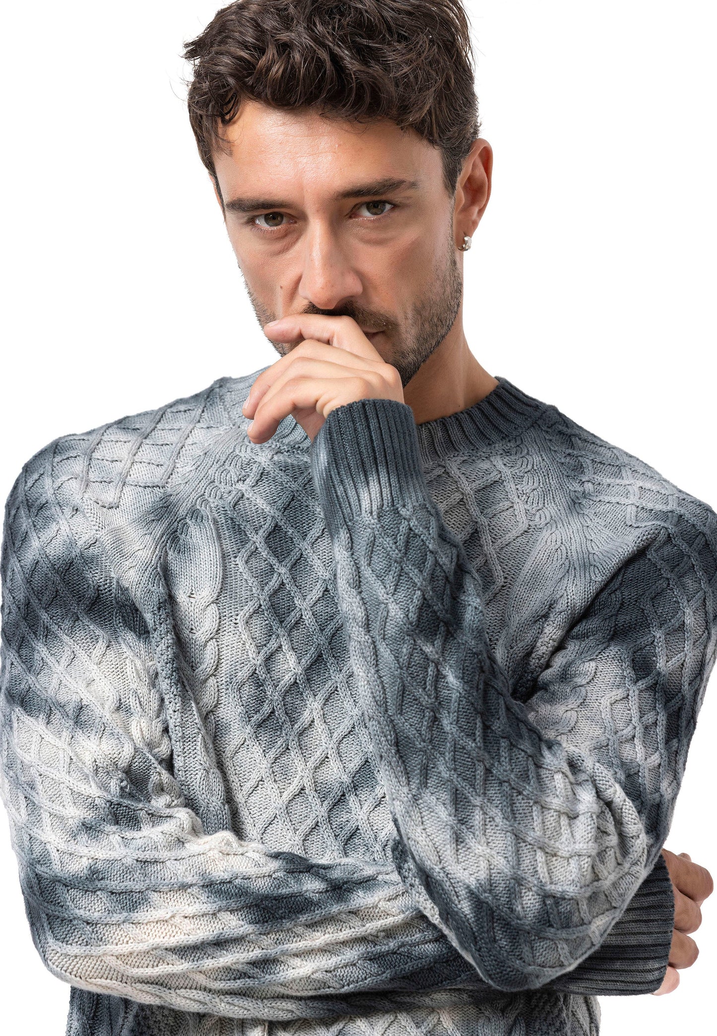 Cipo &amp; Baxx EXETER men's sweater NAVY CP158