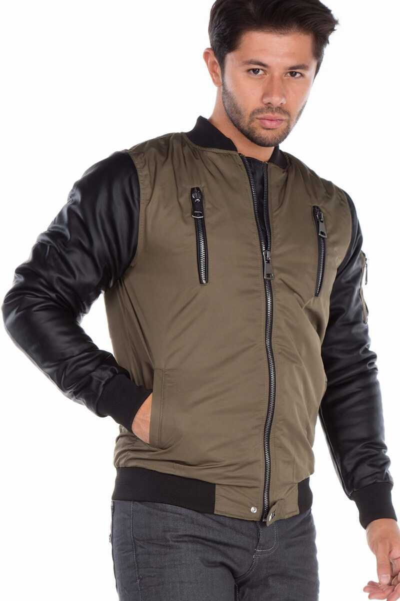 Cipo & Baxx ZEN Herren BomberJacke Bestickt  CJ175