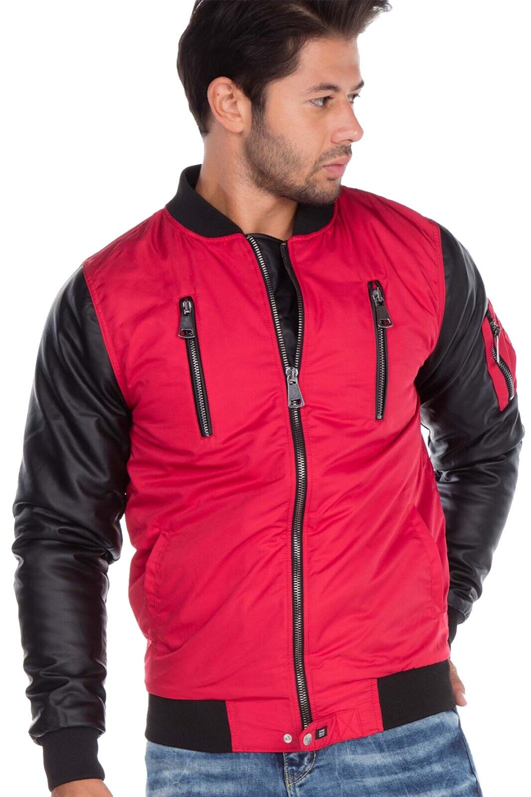 Cipo & Baxx WAKO Herren BomberJacke Bestickt  CJ175