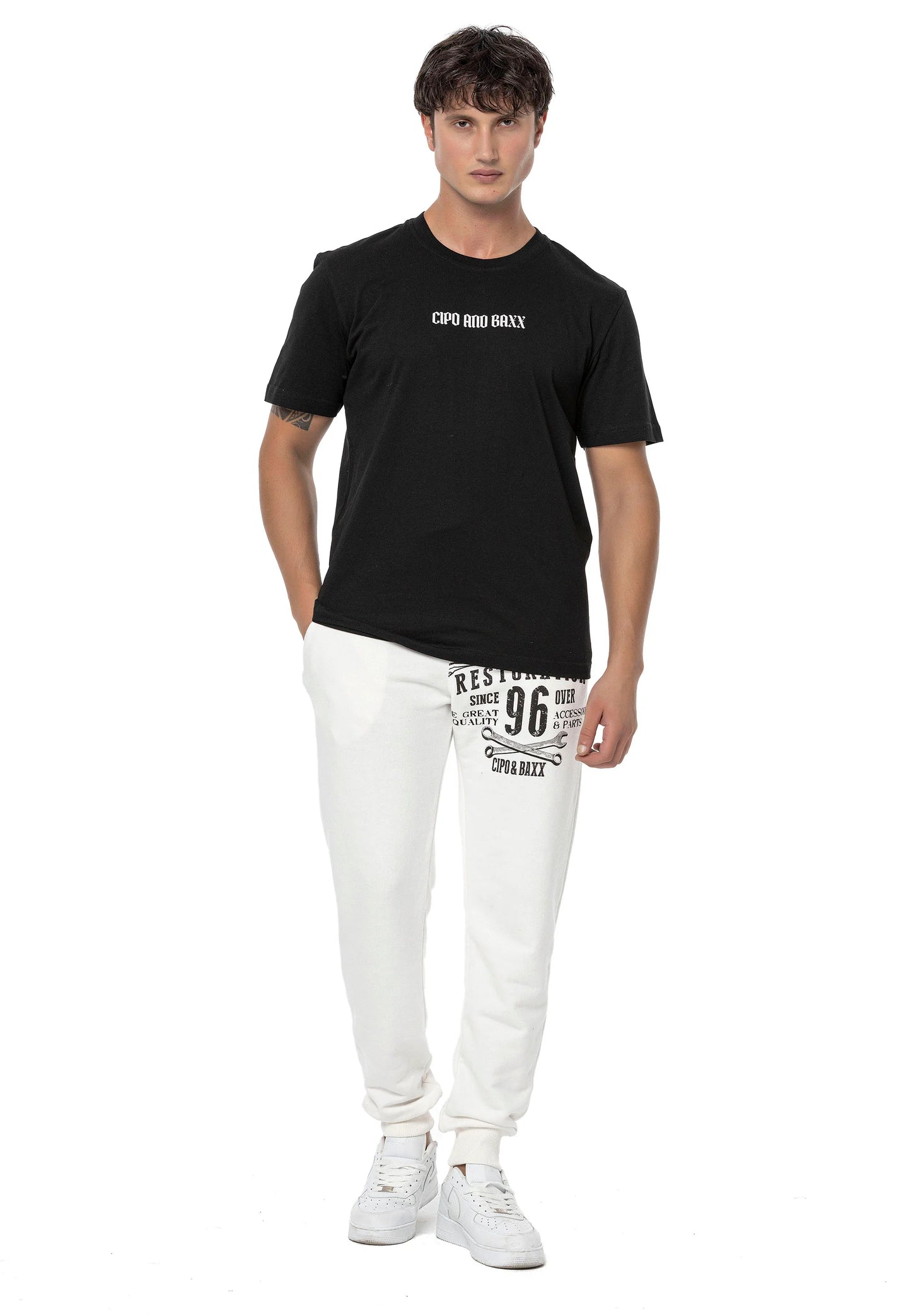 Cipo &amp; Baxx EMPORIA black men's T-shirt CT718