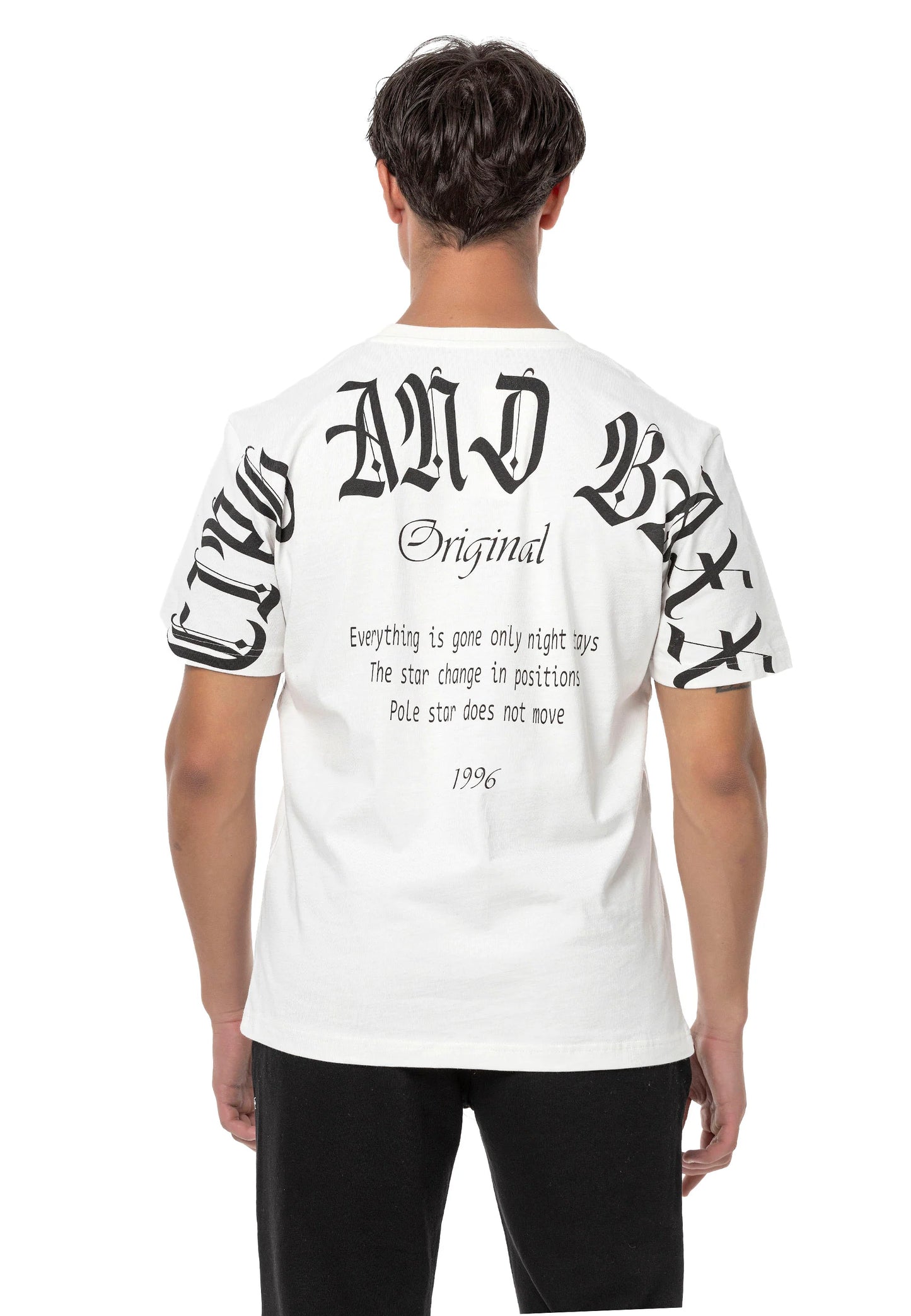 Cipo &amp; Baxx EMPORIA black men's T-shirt CT718