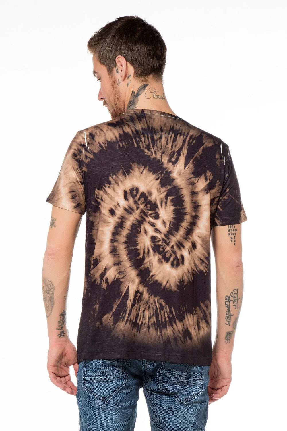 Cipo &amp; Baxx PICARD Men's T-Shirt black CT395