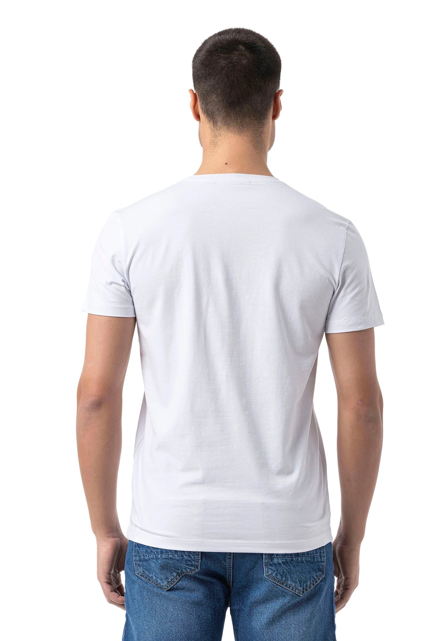 Cipo &amp; Baxx PICARD Men's T-Shirt black CT395