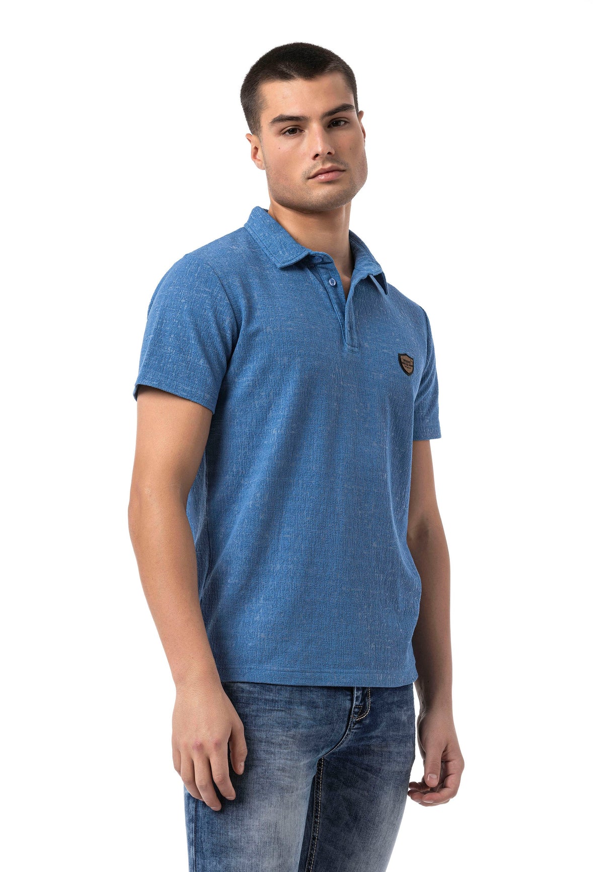 Cipo & Baxx SANSOR blau Herren Polo T-Shirt CT825