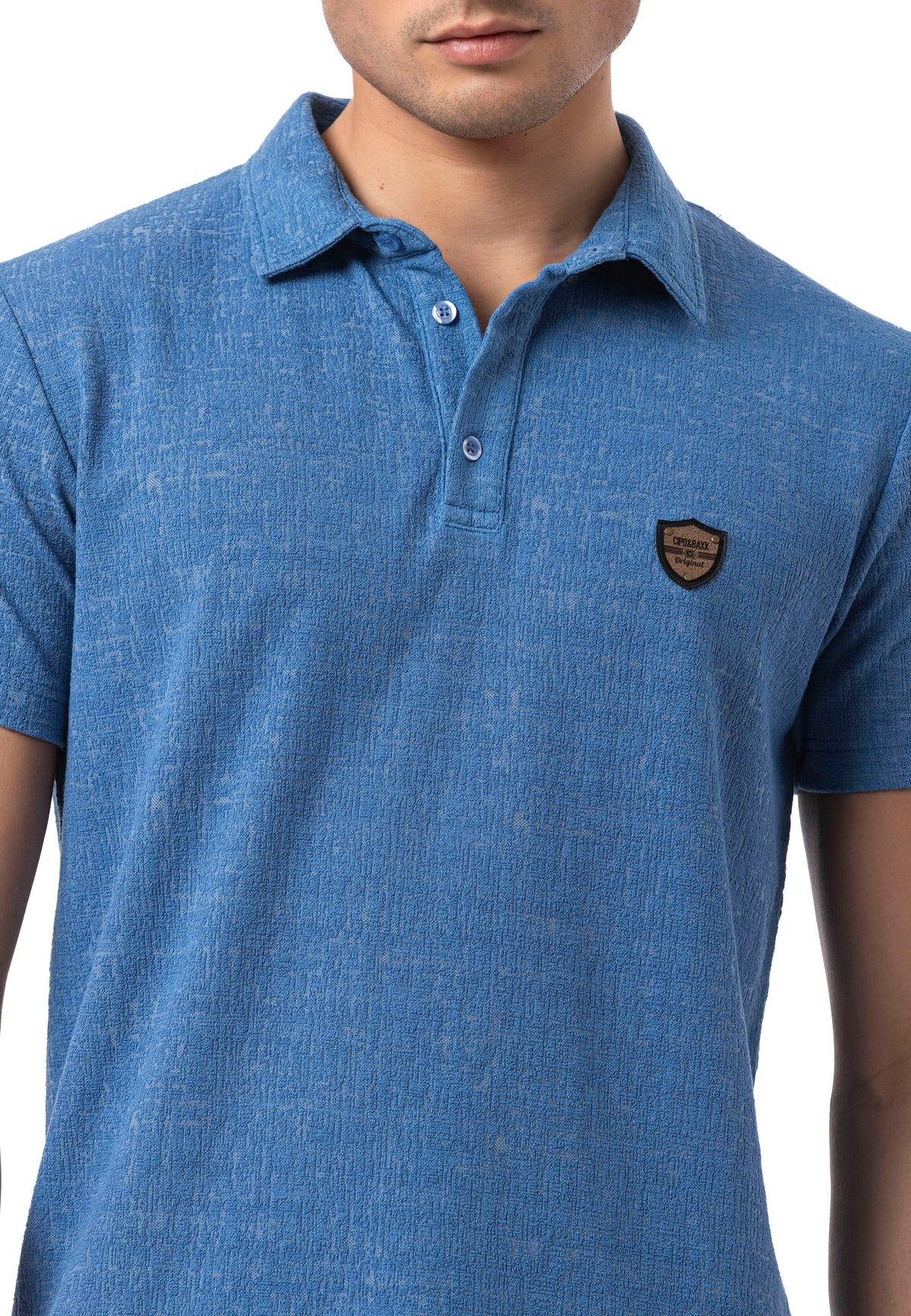 Cipo & Baxx SANSOR blau Herren Polo T-Shirt CT825
