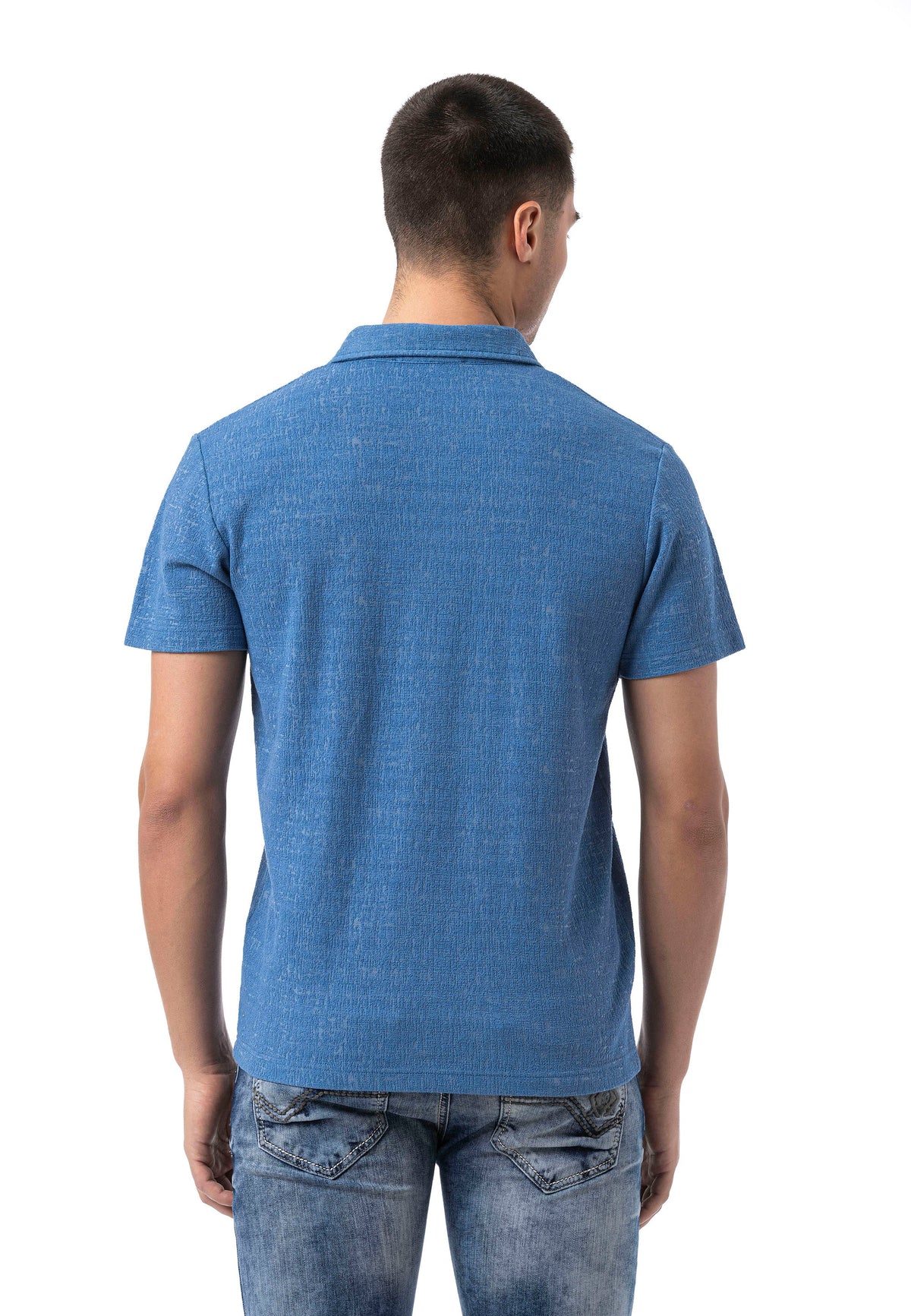 Cipo & Baxx SANSOR blau Herren Polo T-Shirt CT825