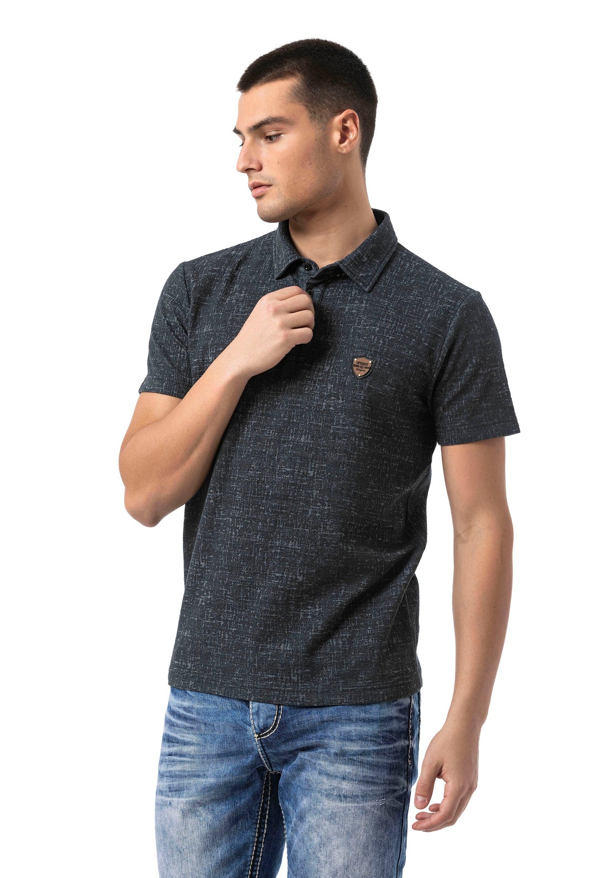 Cipo & Baxx SANSOR black Herren Polo T-Shirt CT825
