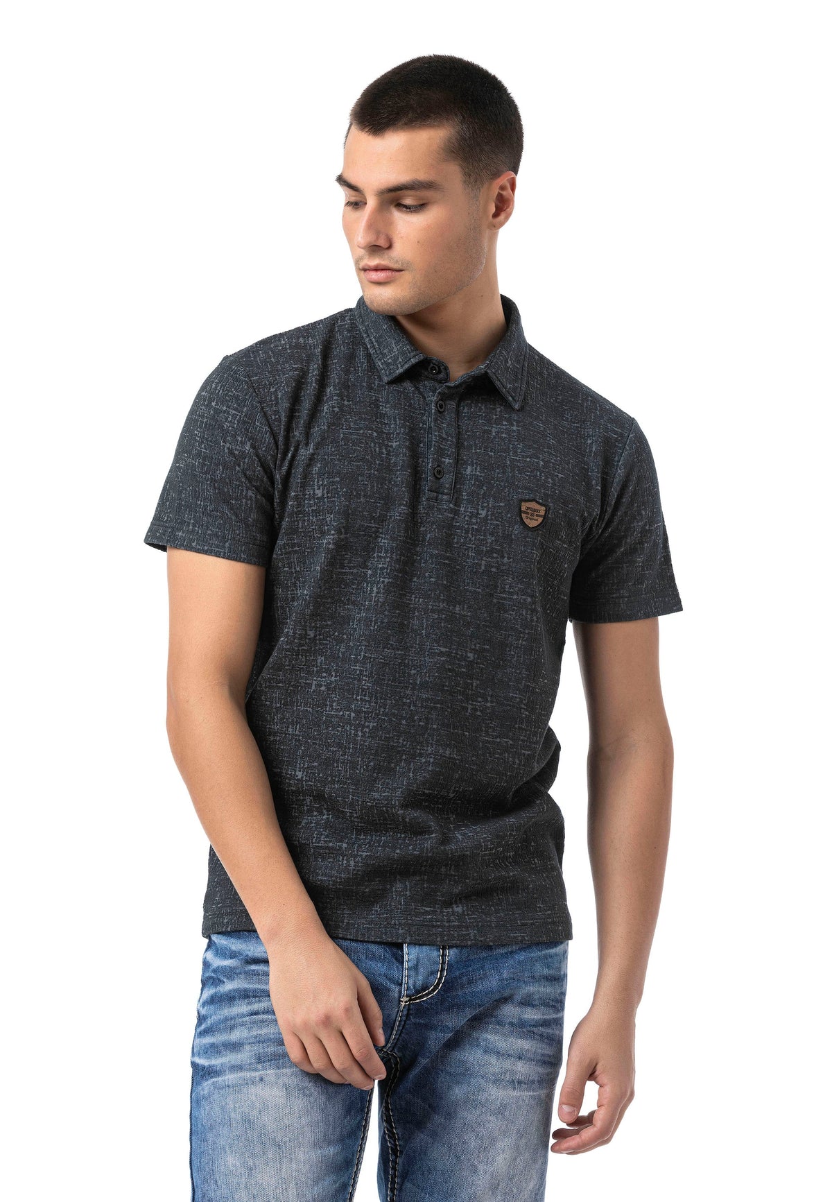 Cipo & Baxx SANSOR black Herren Polo T-Shirt CT825