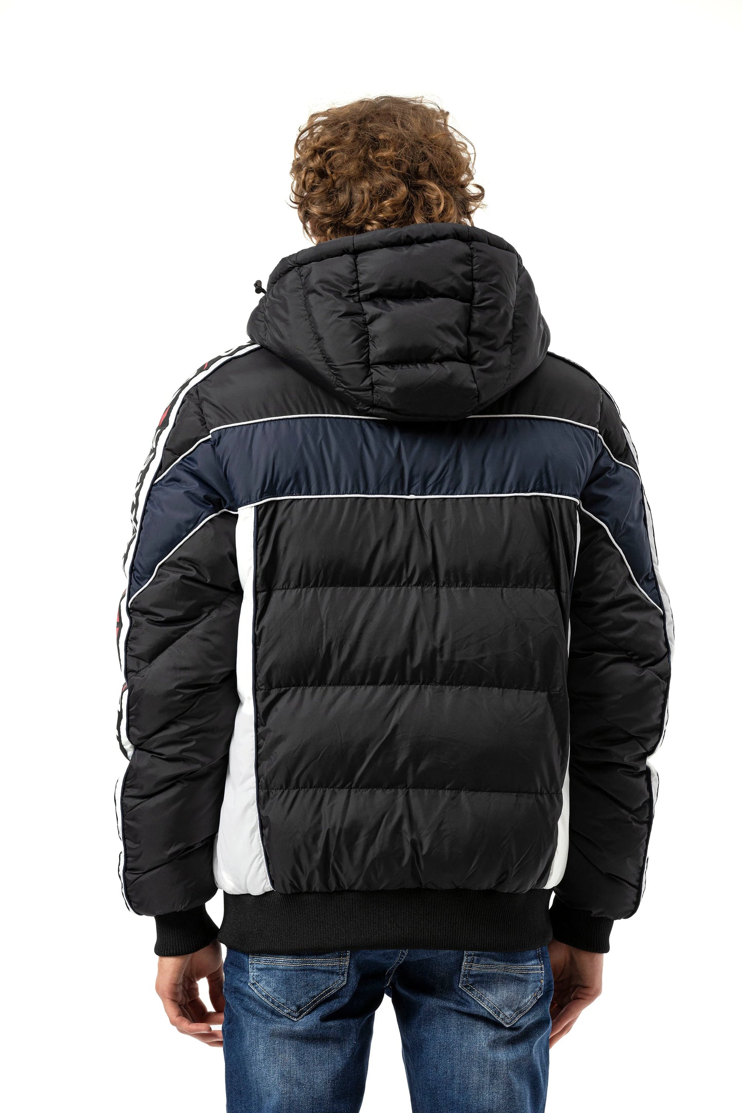 Cipo &amp; Baxx MARTIN men's bomber jacket fur collar CM220