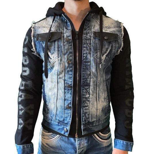 Cipo &amp; Baxx IOWA Men's Jeans Jacket Vest Denim Hoodie CJ154