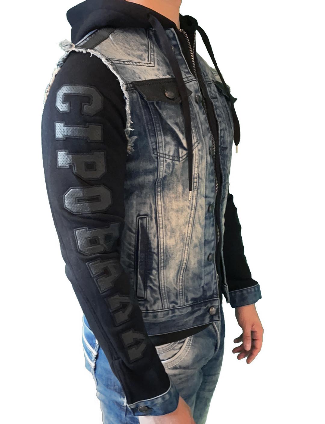 Cipo &amp; Baxx IOWA Men's Jeans Jacket Vest Denim Hoodie CJ154