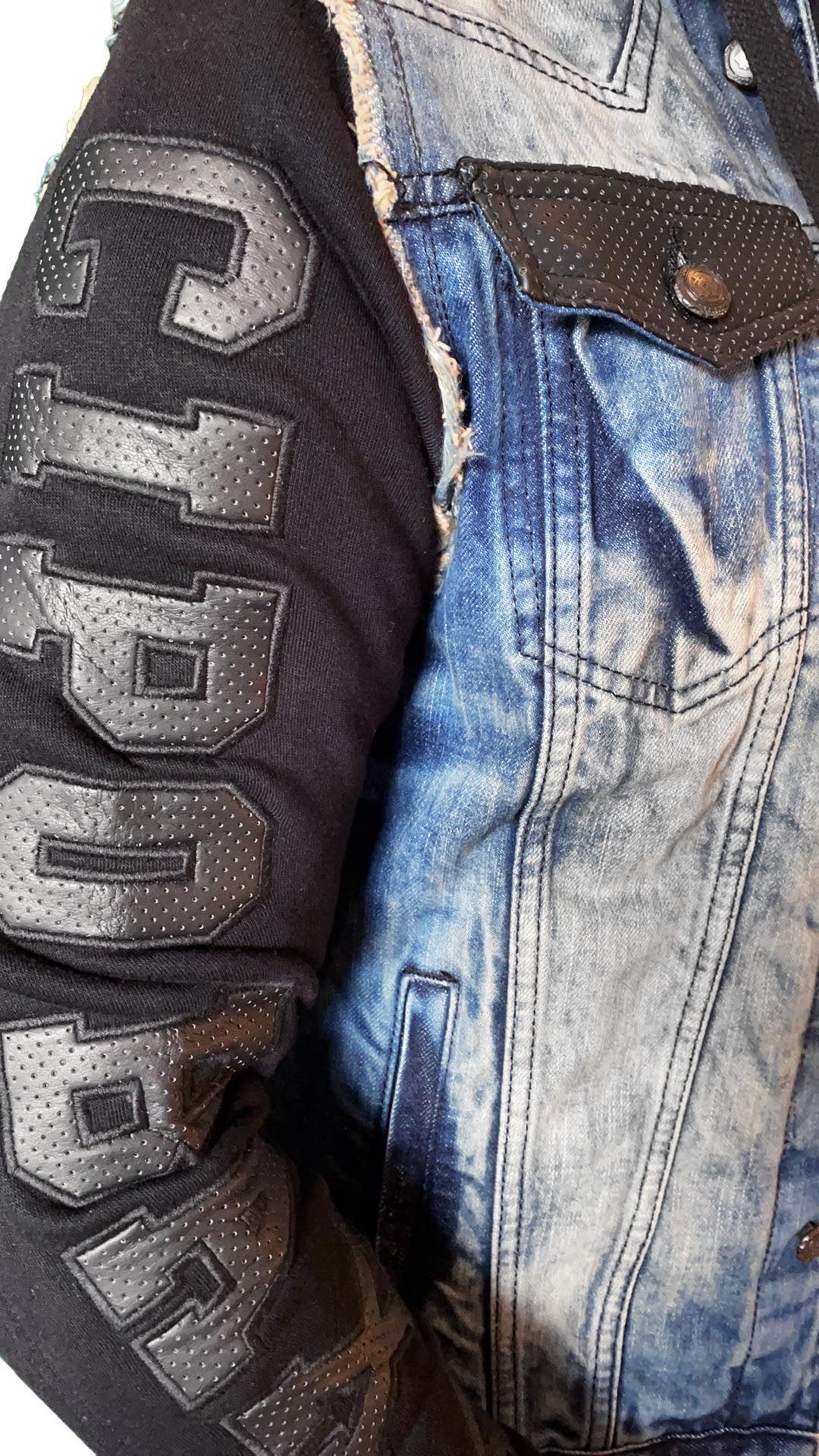 Cipo &amp; Baxx IOWA Men's Jeans Jacket Vest Denim Hoodie CJ154