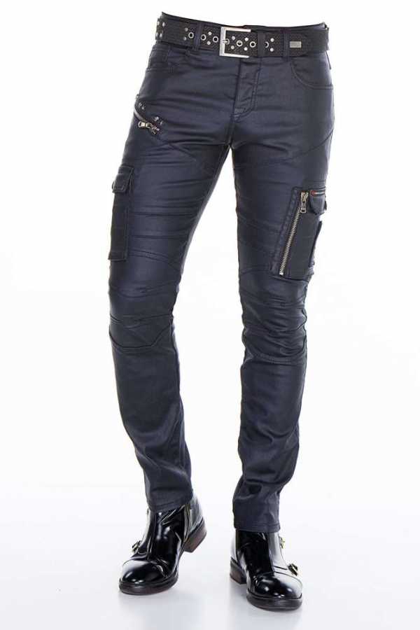 Cipo &amp; Baxx PADUA men's trousers imitation leather CD405