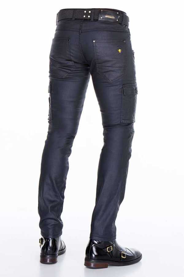 Cipo &amp; Baxx PADUA men's trousers imitation leather CD405