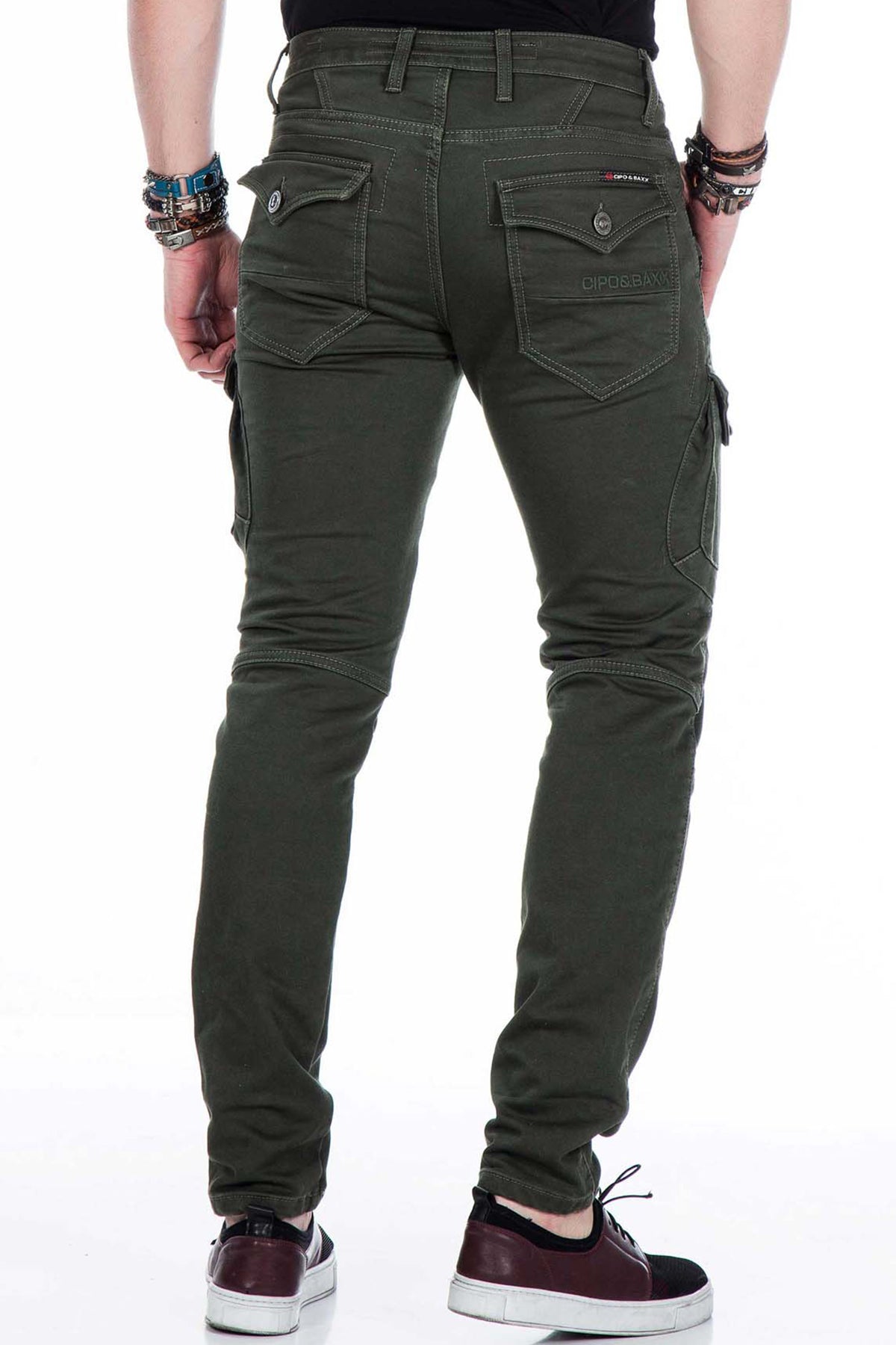 Cipo &amp; Baxx LIVORNO Men's Cargo Jeans CD424