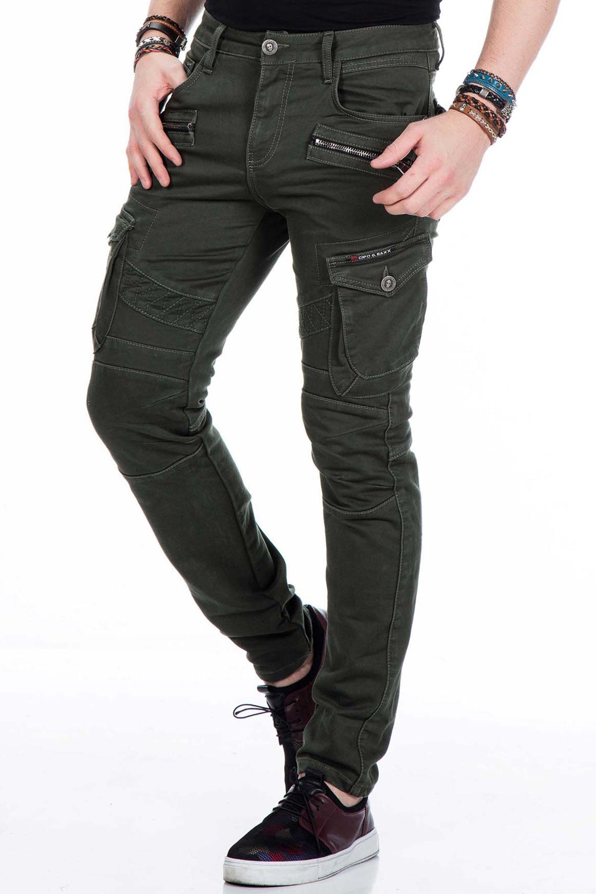 Cipo &amp; Baxx LIVORNO Men's Cargo Jeans CD424