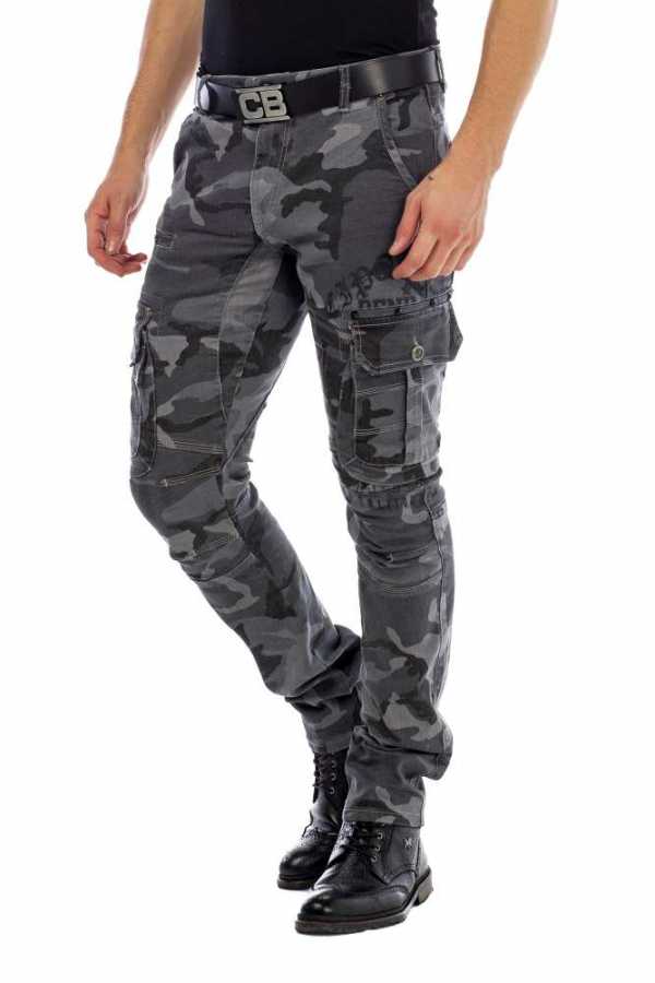 Cipo &amp; Baxx CAMOUFLAGE STONE men's jeans CD455