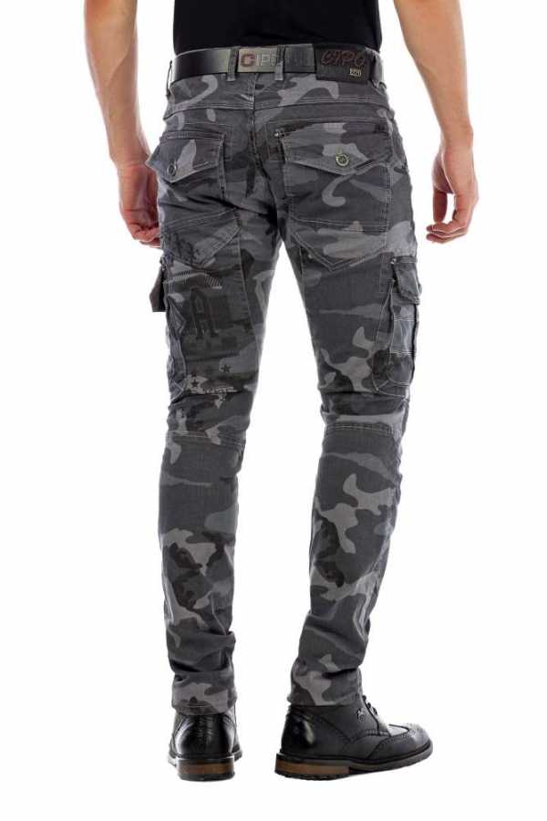 Cipo & Baxx CAMOUFLAGE STONE Herren Jeans CD455