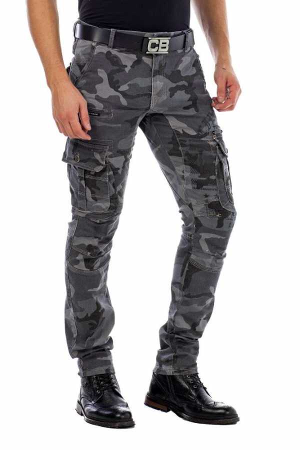 Cipo &amp; Baxx CAMOUFLAGE STONE men's jeans CD455