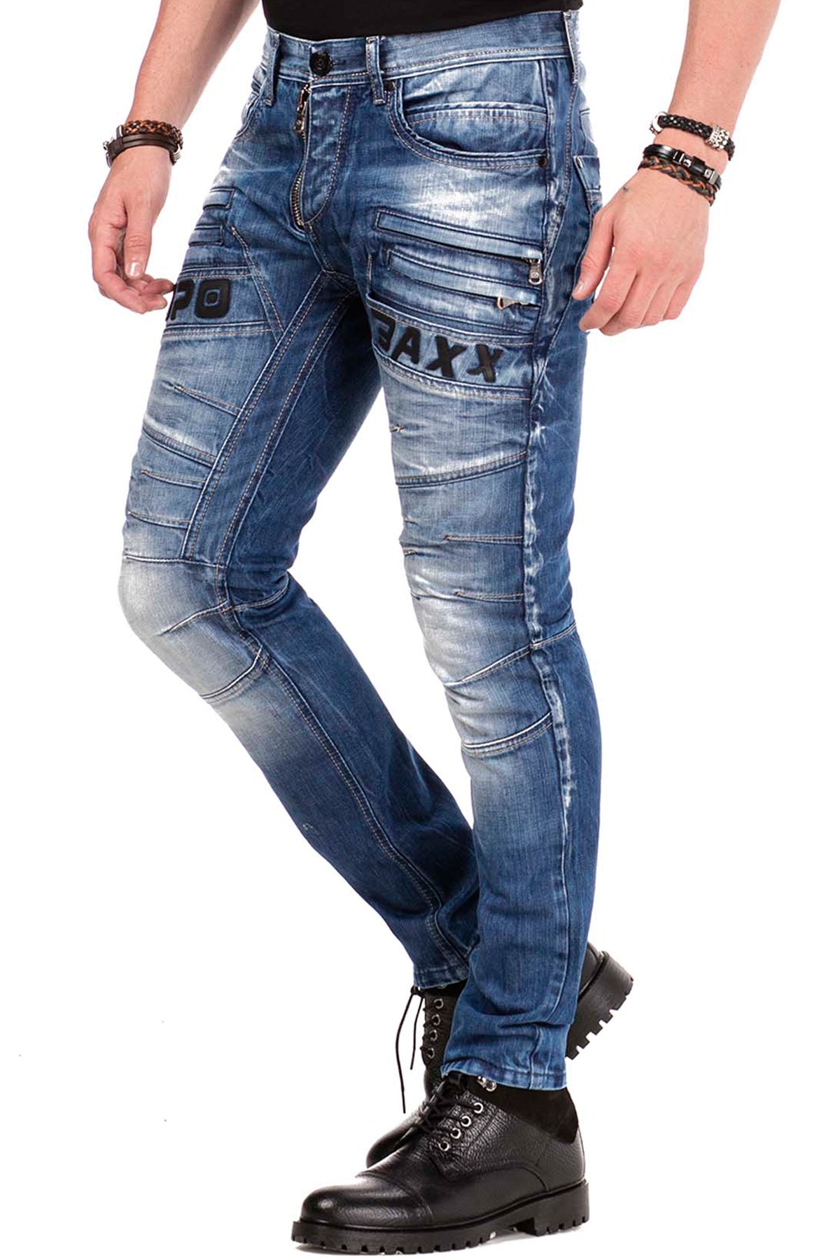 Cipo &amp; Baxx OMAHA men's jeans denim CD491