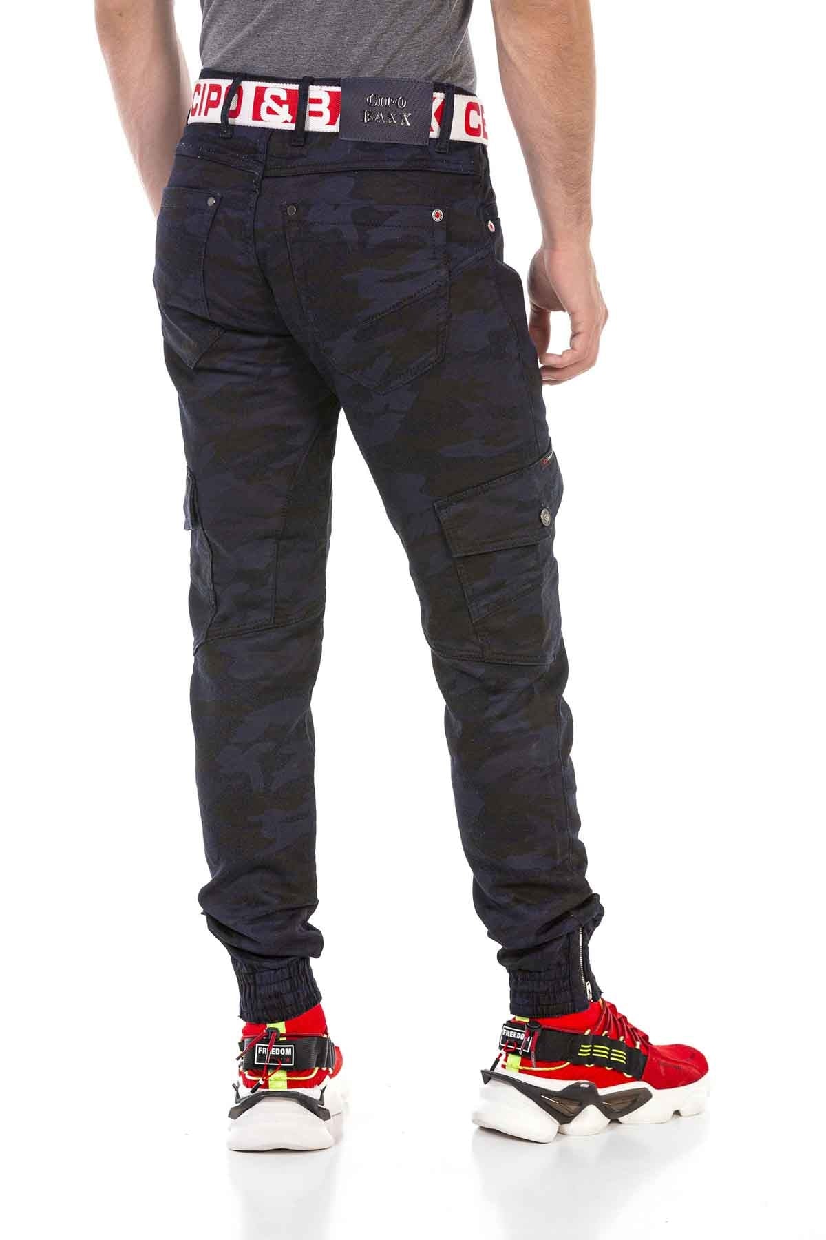 Cipo &amp; Baxx HUDSON Camouflage Men's Cargo Jeans CD690