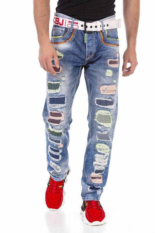 Cipo &amp; Baxx NEON men's jeans denim CD720