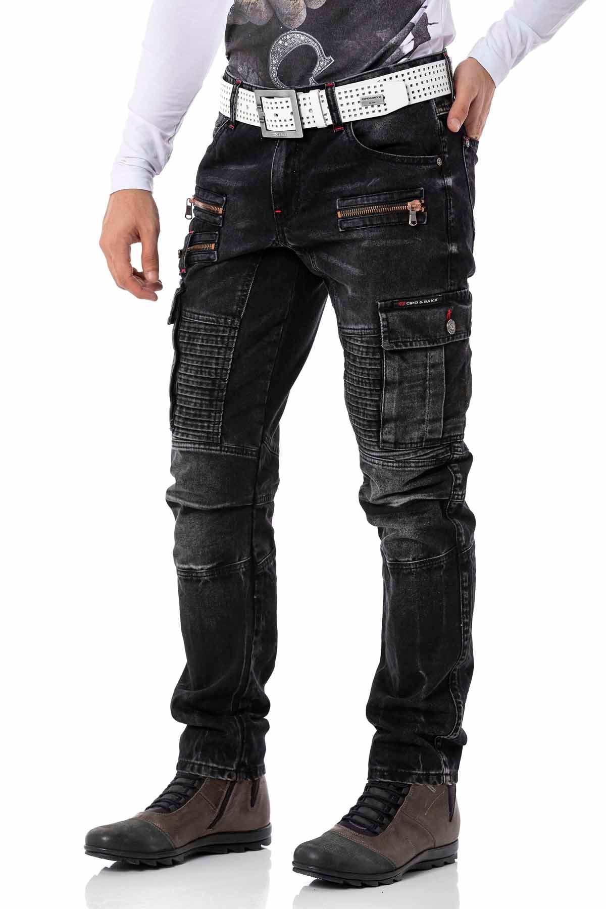 Cipo & Baxx CARLO Herren Cargo Jeans CD798