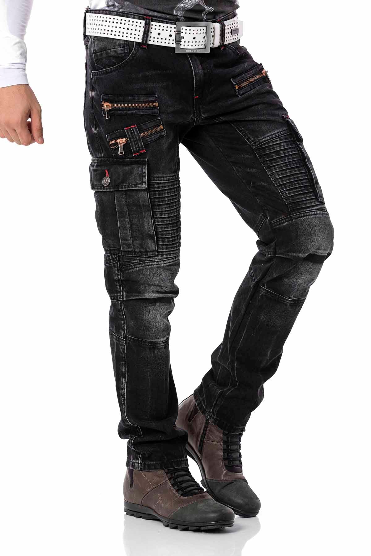 Cipo & Baxx CARLO Herren Cargo Jeans CD798