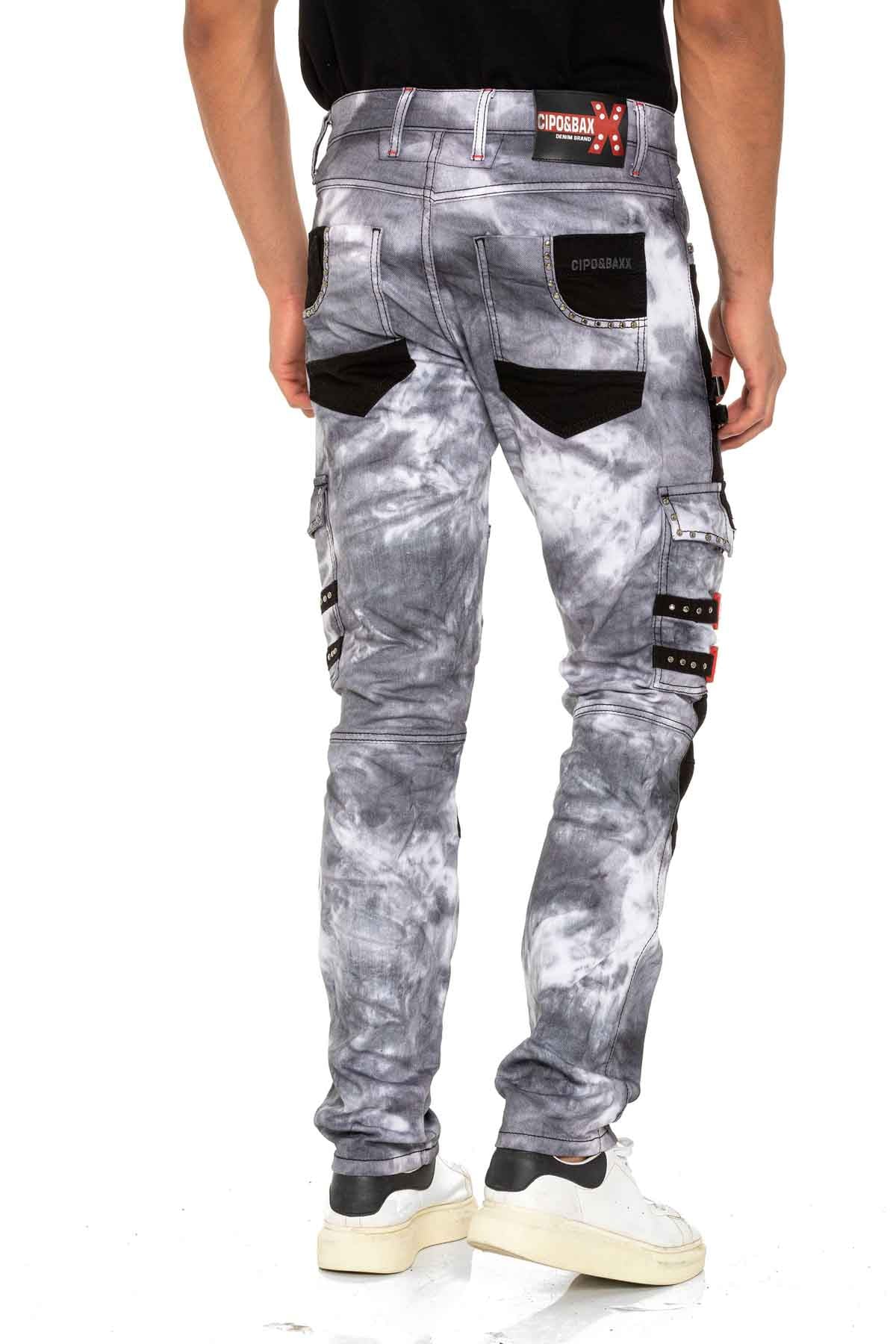 Cipo & Baxx TOM Herren Cargo Jeans CD805