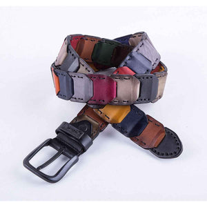 Cipo &amp; Baxx men's leather belt CG104 multicolor 