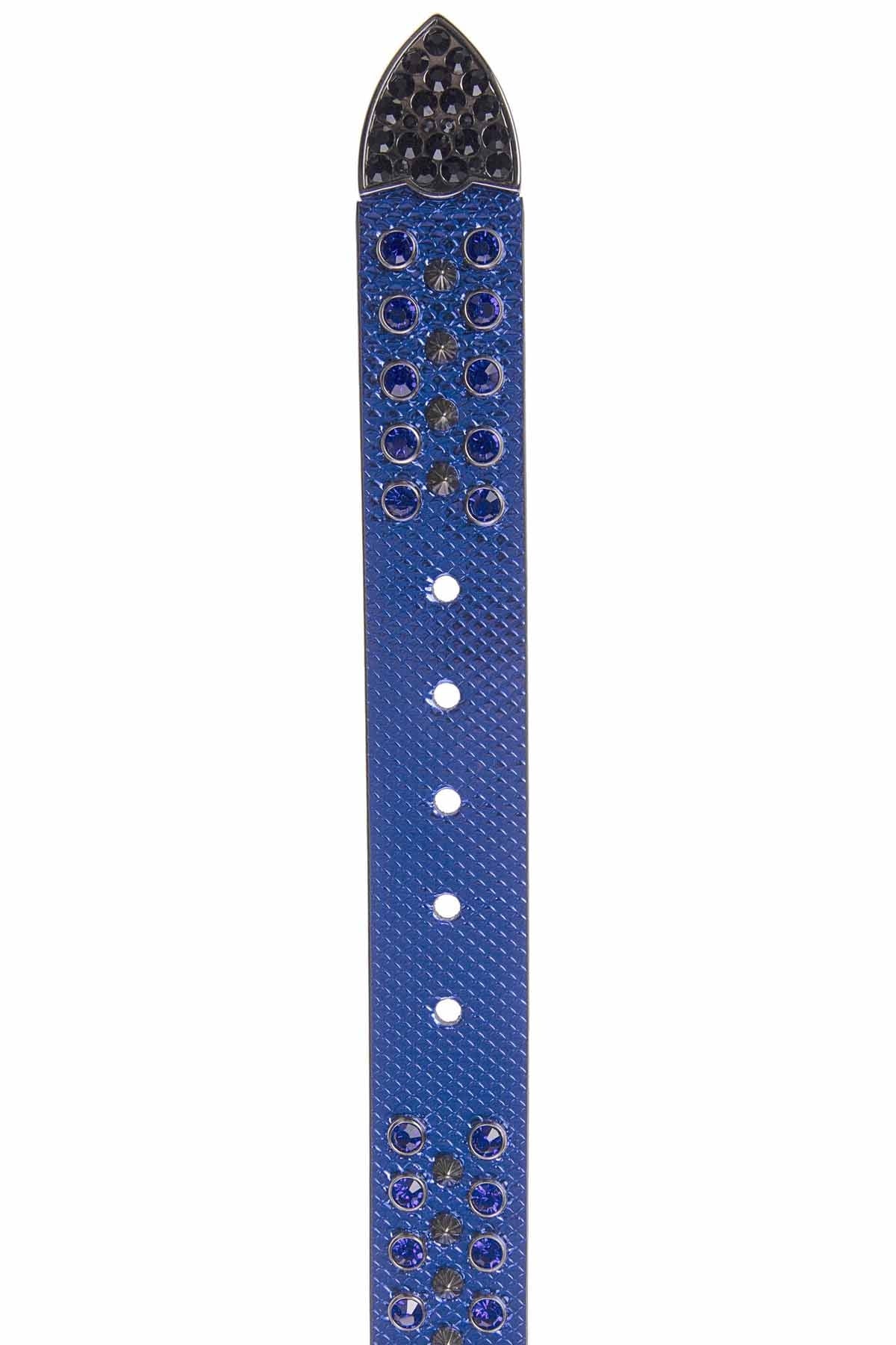 Cipo &amp; Baxx Men's Leather Belt CG207 Blue 