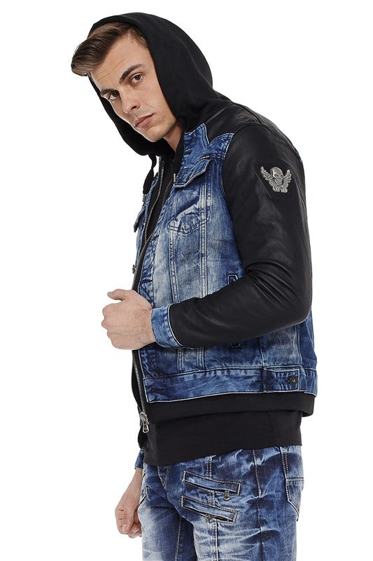 Cipo &amp; Baxx ZAWI Men's Jeans Jacket Vest Denim Hoodie CJ235