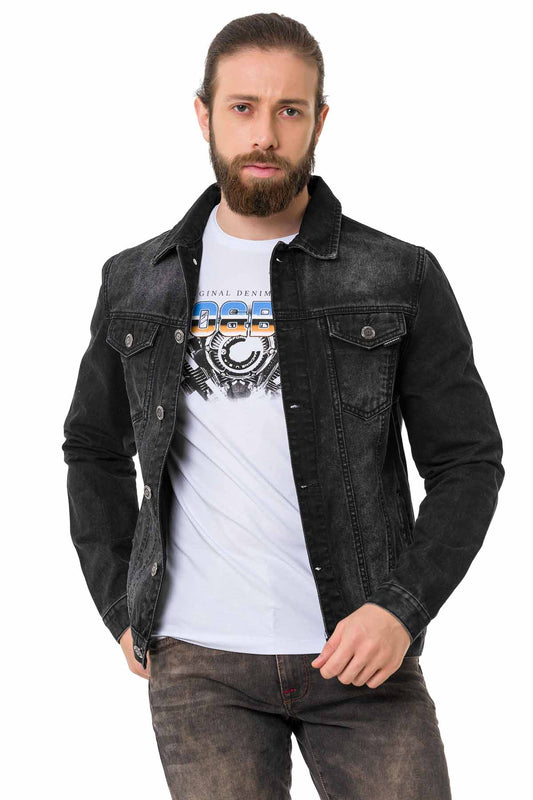 Cipo &amp; Baxx ROB Men's Jeans Jacket Denim CJ289