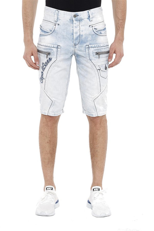 Cipo & Baxx LOUIS Herren Kurze Jeans Denim CK131