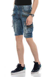 Cipo &amp; Baxx MEDFORD men's short jeans denim CK203