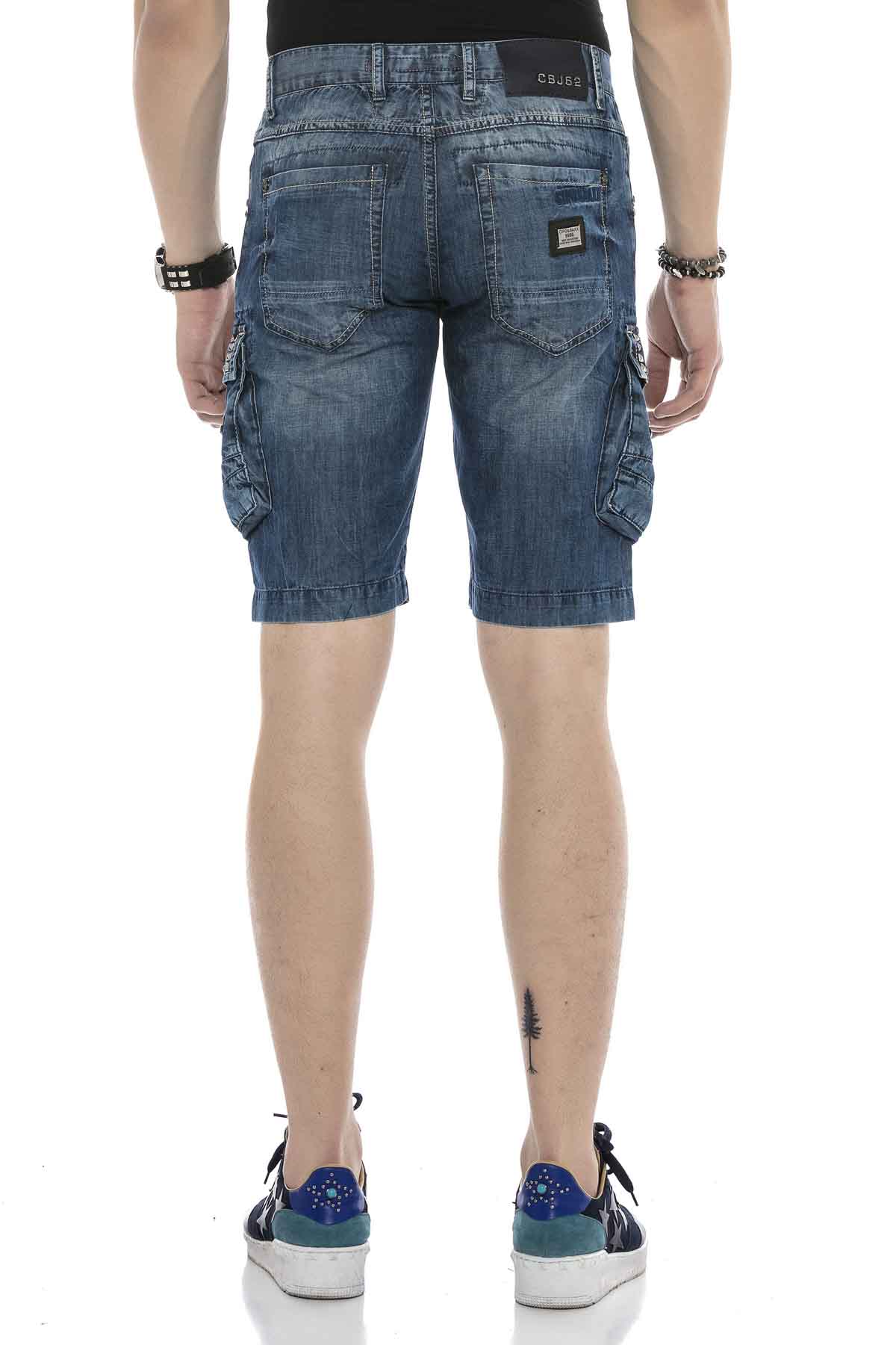 Cipo &amp; Baxx MEDFORD men's short jeans denim CK203