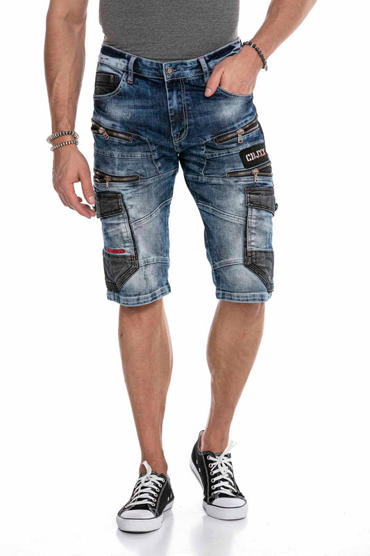 Cipo &amp; Baxx RAYMOND Men's Short Jeans Denim CK234