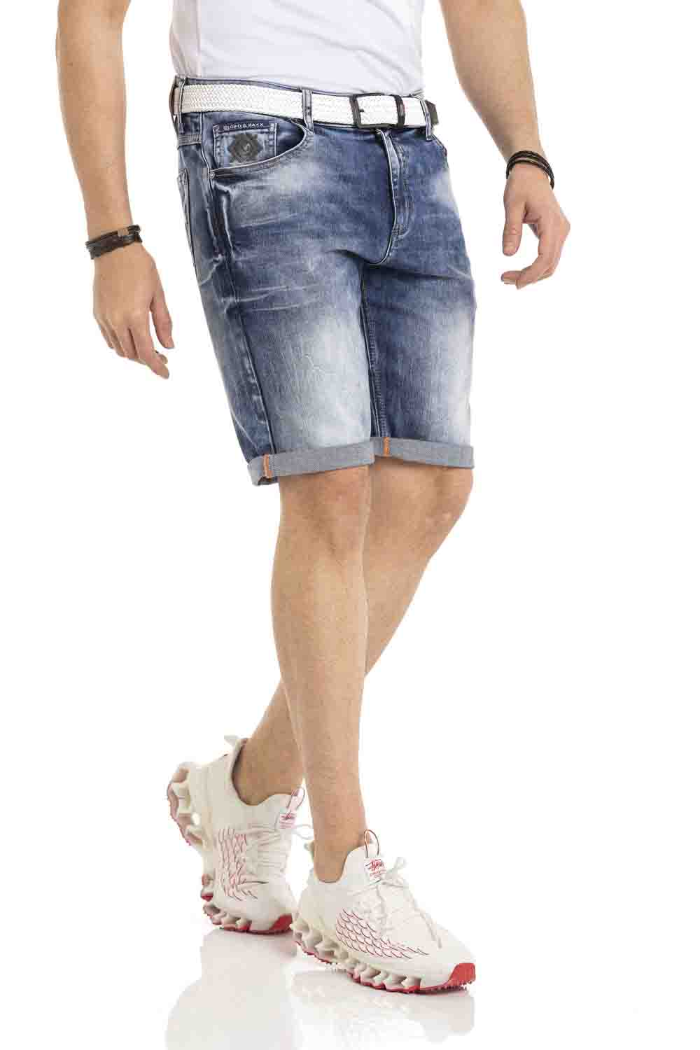 Cipo &amp; Baxx ORBIT Men's Short Jeans Denim CK266