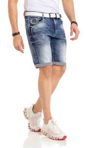 Cipo &amp; Baxx ORBIT Men's Short Jeans Denim CK266