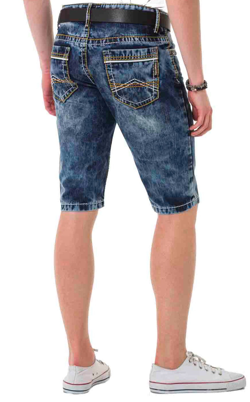 Cipo & Baxx FINN Herren Kurze Jeans Denim CK268