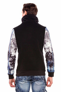 Cipo &amp; Baxx PEAK BLACK men's sweatshirt CL366