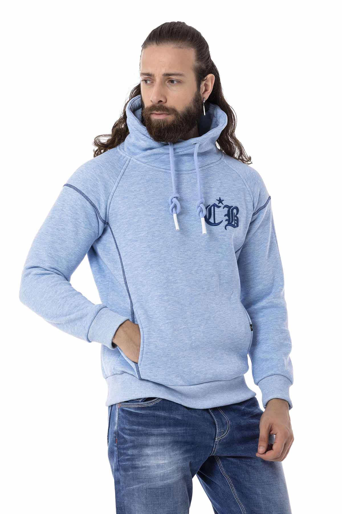 Cipo & Baxx SKY Herren Kapuzen Sweatshirt CL529 Blue