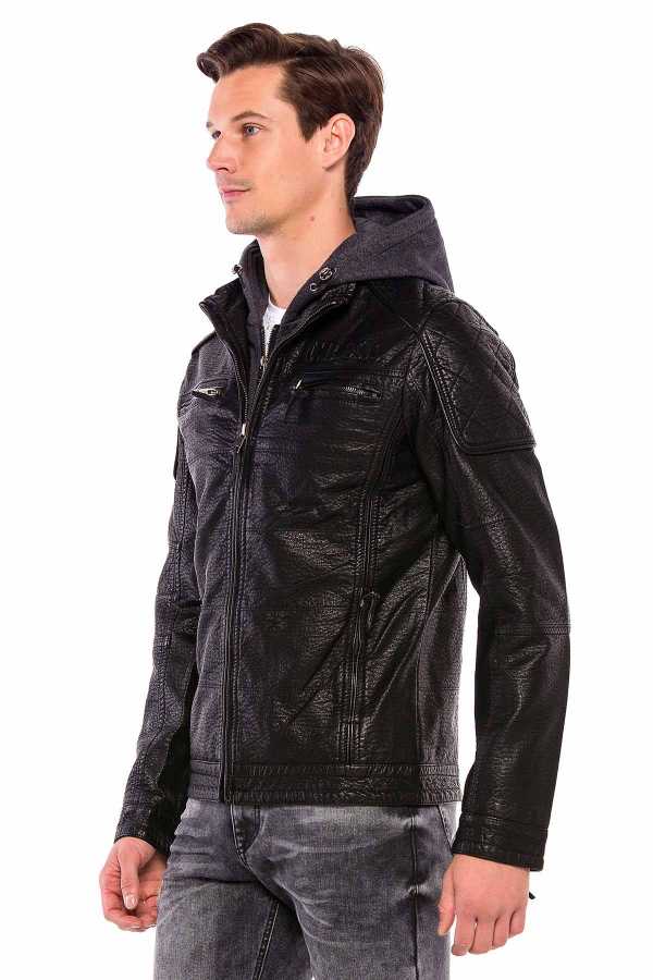 Cipo & Baxx LEO Herren Biker LederJacke CM156